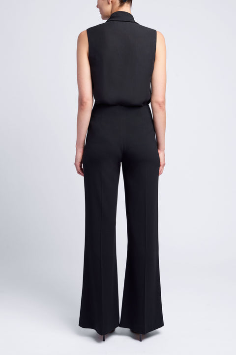 SLEEVELESS NECK TIE TOP