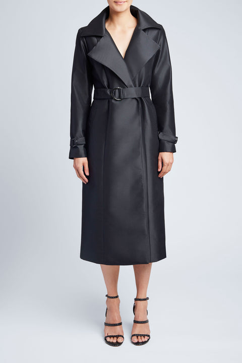 FOREVER SILK TRENCH COAT