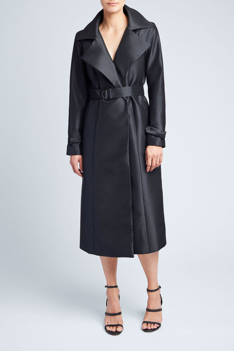 FOREVER SILK TRENCH COAT