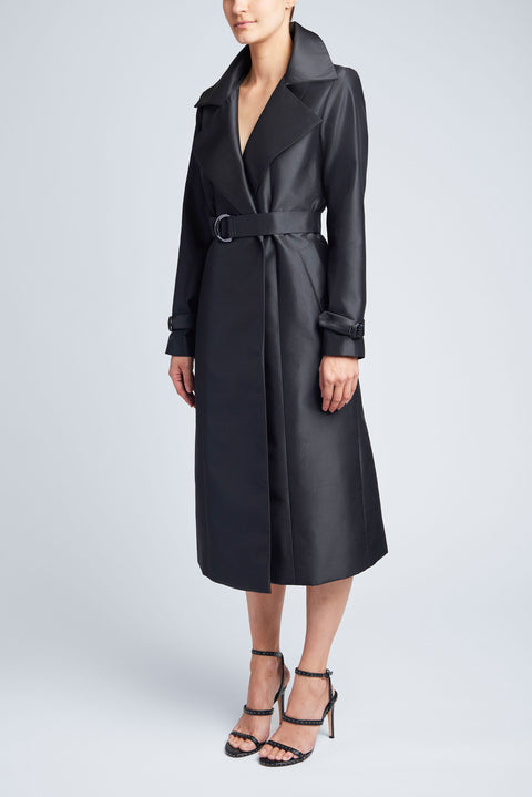 FOREVER SILK TRENCH COAT