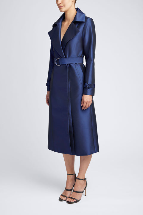 FOREVER SILK TRENCH COAT