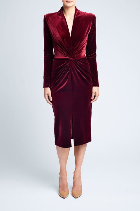 VELVET TWIST DRESS