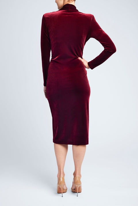 VELVET TWIST DRESS