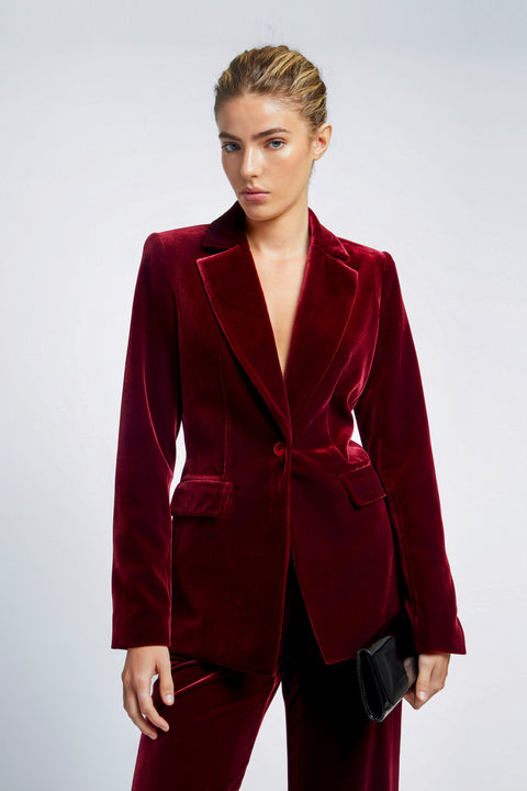 SIGNATURE VELVET BLAZER