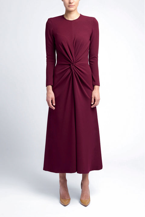A-LINE TWIST DRESS CREW NECKLINE