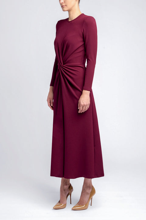A-LINE TWIST DRESS CREW NECKLINE