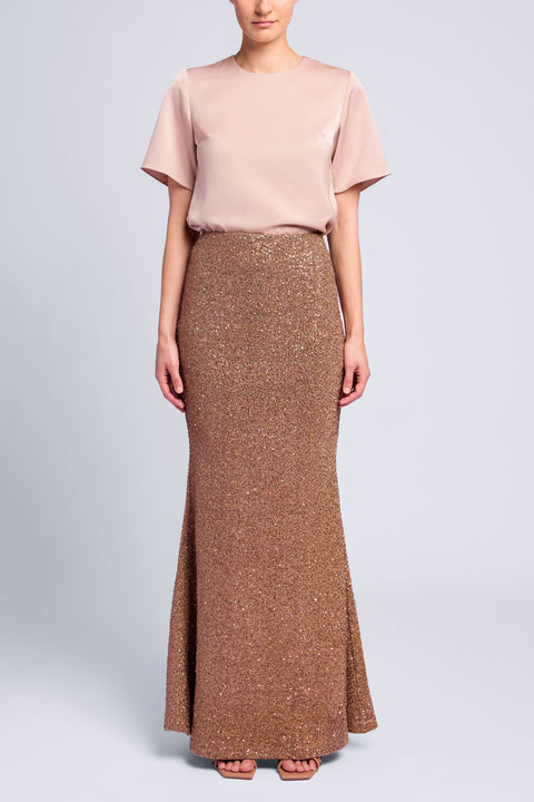 FISHTAIL SEQUIN SKIRT