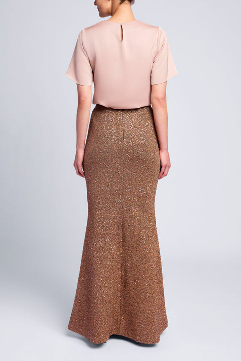 FISHTAIL SEQUIN SKIRT