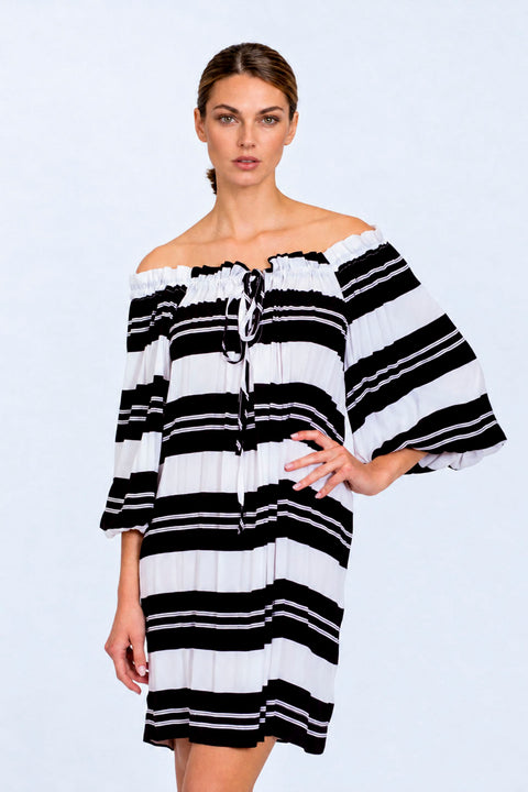 SANTA MONICA BELL SLEEVE DRESS