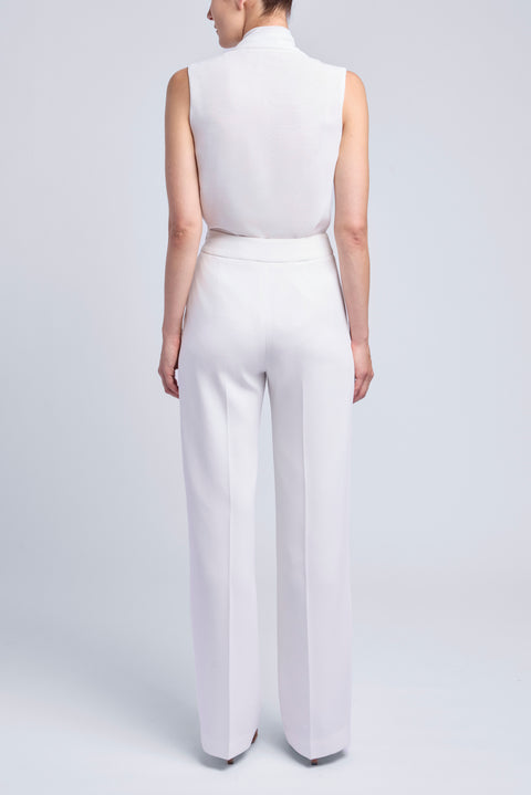 SLEEVELESS NECK TIE TOP
