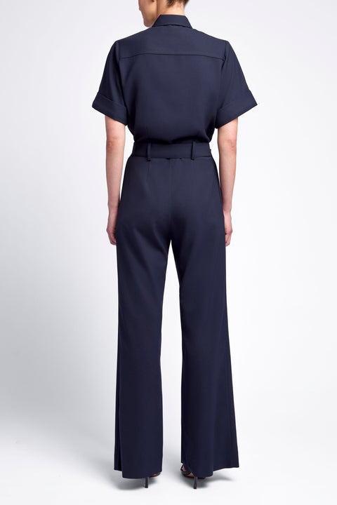 UTILITY JUMPSUIT - WIDE LEG / SHORT SLEEVE