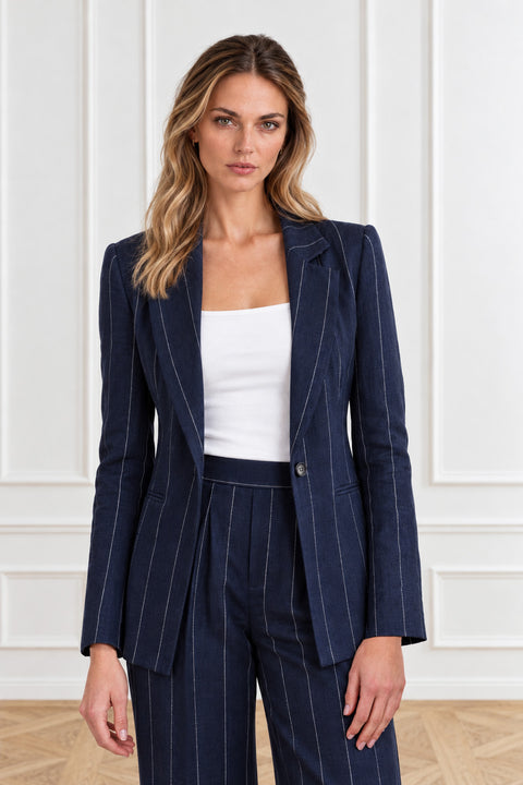 SIGNATURE LINEN BLAZER