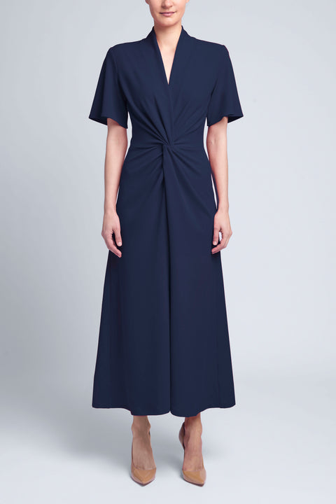 A-LINE TWIST DRESS SHORT SLEEVE
