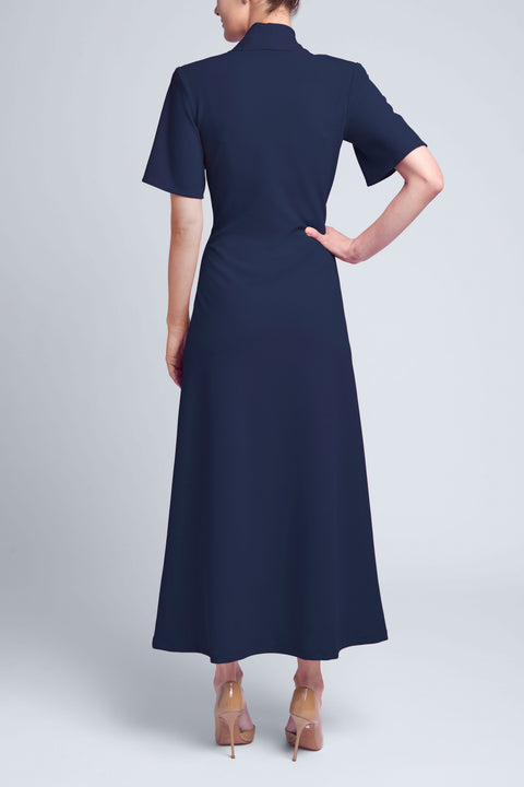 A-LINE TWIST DRESS SHORT SLEEVE