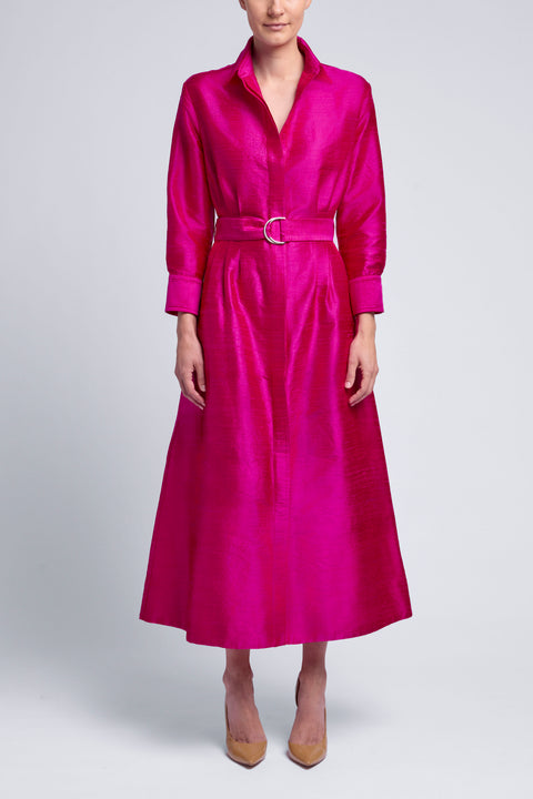 THE CLASSIC SILK SHIRT DRESS
