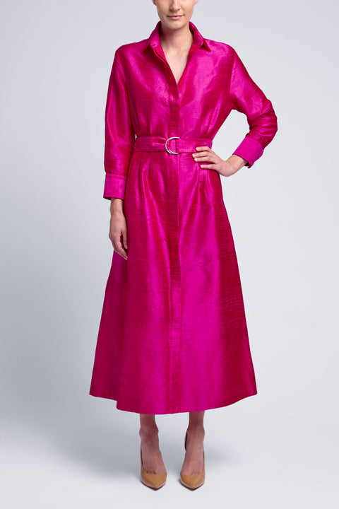 THE CLASSIC SILK SHIRT DRESS