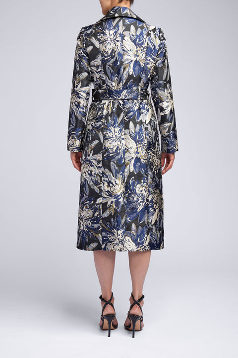 PALATIAL PRINT TRENCH COAT