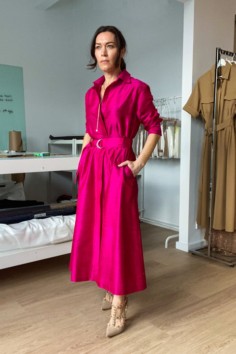 THE CLASSIC SILK SHIRT DRESS