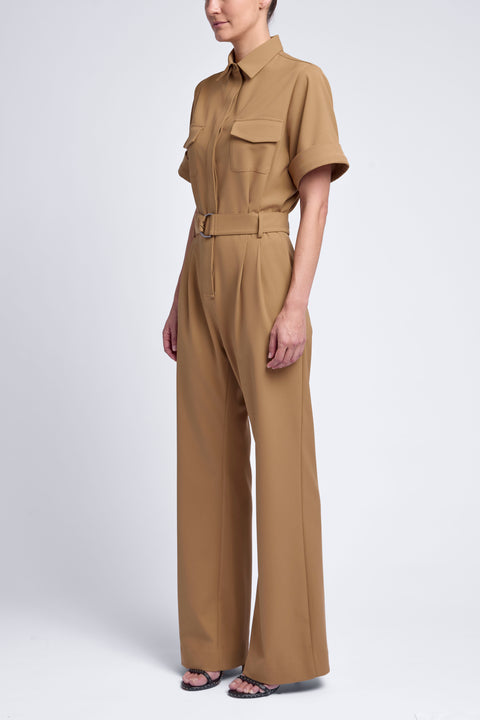 UTILITY JUMPSUIT - WIDE LEG / SHORT SLEEVE