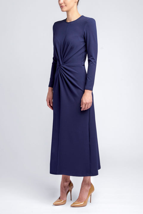 A-LINE TWIST DRESS CREW NECKLINE