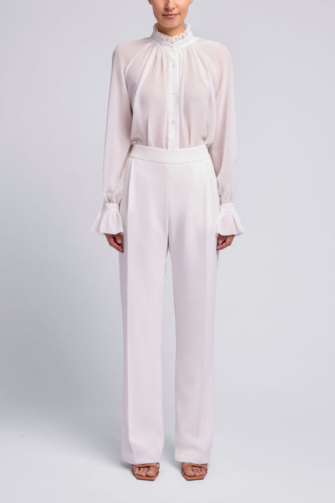 SHEER ROMANACE FRILL SHIRT