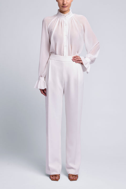 SHEER ROMANACE FRILL SHIRT