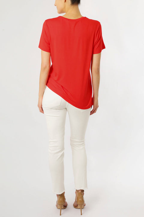 ASYMMETRICAL T-SHIRT - FLAME