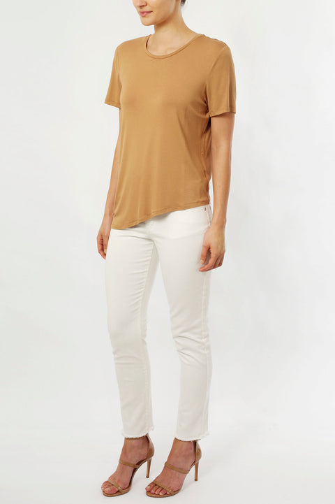 ASYMMETRICAL T-SHIRT - SAND