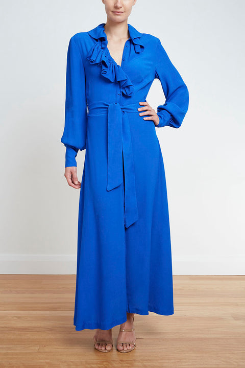 ROYAL RUFFLE SHIRT DRESS