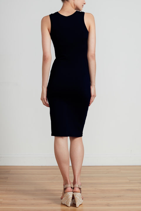 RACER DRESS - BLACK