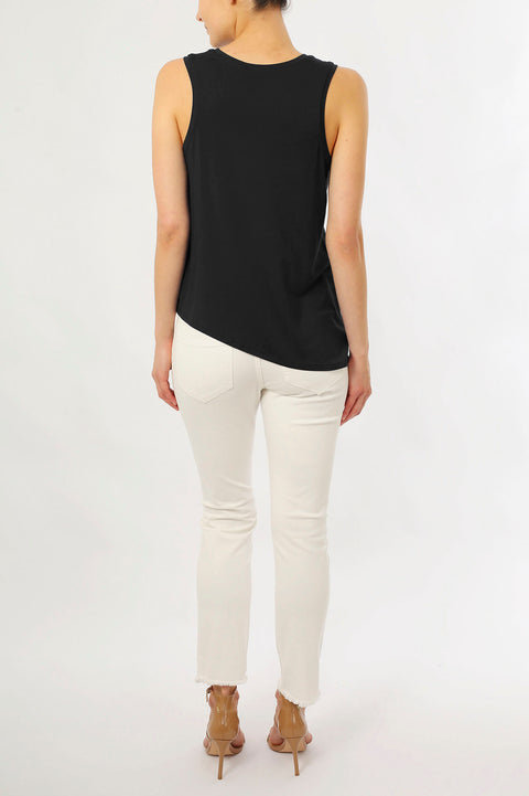 ASYMMETRICAL TANK - BLACK